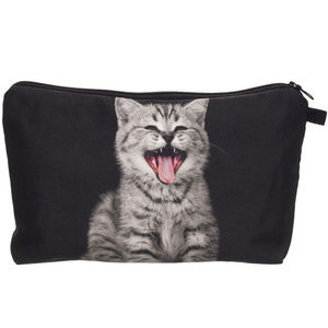 Makeup Bag: Laughing Cat